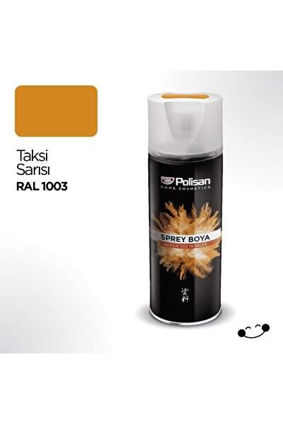 Polisan Akrilik Taksi Sarısı Sprey Boya 400 ml - Ral 1003