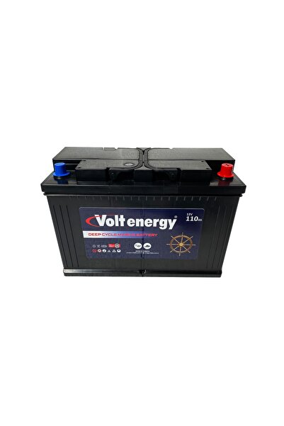 VOLT ENERGY 12 V 110 Amper Deep Cycle Marin Bakımsız Akü (ÜRETİM YILI:2026)