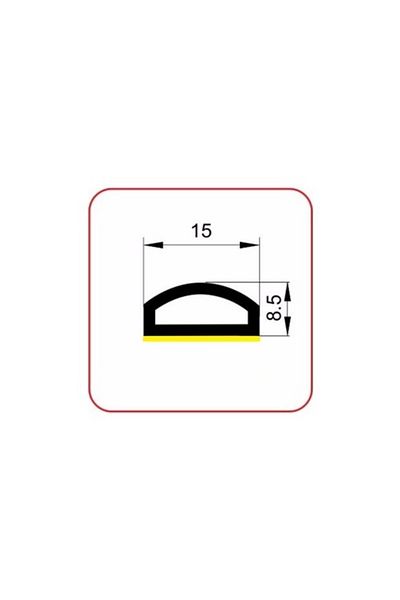 Azra Mutfak 1 Meter Adhesive Iron-Steel Door Tape-Seal & Insulated Insulating Wick