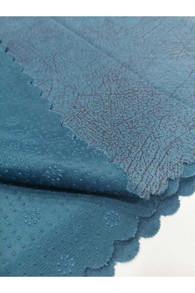 SAFA TEKSTİL Nubuk Maykon Ağaç Kabuğu Koltuk Örtüsü Indigo Koyu Mavi