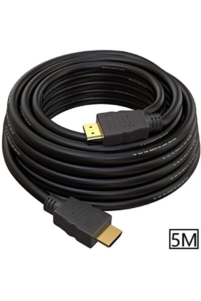 Alfais 5097 Hdmi 5 Metre Lcd Laptop Full Hd Ara Altın Kaplama Bağlantı Kablosu