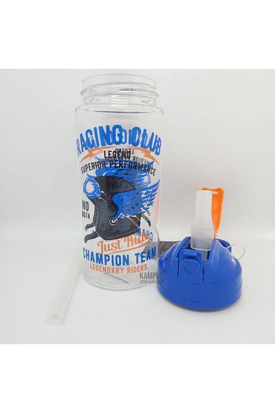 Gıpta 500cc Tritan Flask with Super Straw Blue
