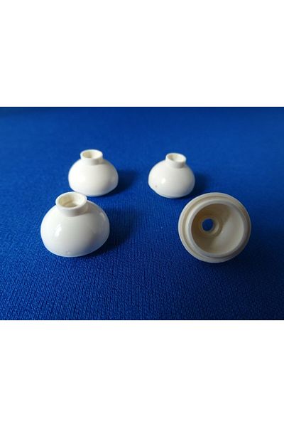 LEGO Original Creator Accessory Moc Custom Brick Round 2 X 2 Dome Flower Pot Round Brick White 2 Pieces
