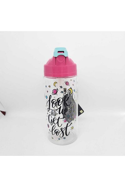 Gıpta 500cc Tritan Flask with Super Straw Pink