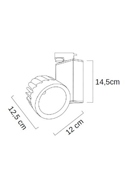Mikro Light Project Siyah Ray Spot 30w Hareketli Armatür Dekoratif Avize Vitrin Mağaza Aydınlatma Gün Işığı Samsung Led
