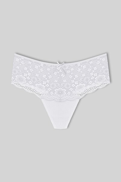 HNX High Waist and Lace Front Plus Size Women's String - Set of 5