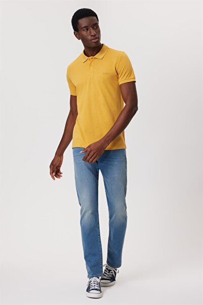Lee Cooper Twins Men's Polo Neck T-Shirt Mustard