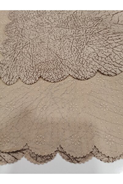 SAFA TEKSTİL Nubuk Maykon Ağaç Kabuğu Koltuk Örtüsü Koyu Bej