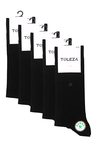TOLEZA Erkek Bambu Çorap 5'li Paket