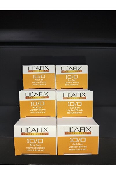 Lilafix 10.0 Açık Sarı Tüp Krem Saç Boyası 60mlx 6 Adet..keuskozmetik0504101