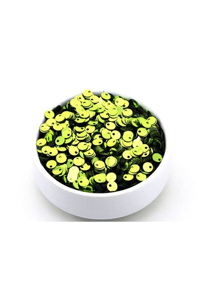 yfhobi 10 Gram - 6 Mm Plastik Payet Pul Yandan Delik Güpür, Takı, Kumaş Ve Sü...