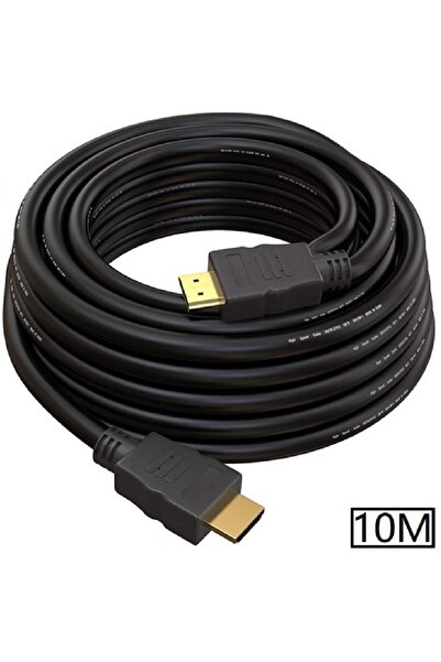 Alfais 5098 Hdmi 10 Metre Lcd Laptop Full Hd Ara Bağlantı Altın Kaplama Kablosu