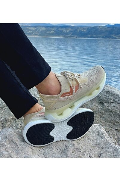 DUNLOP 2357 Bej Air Yumuşak Taban Erkek Spor Ayakkabı