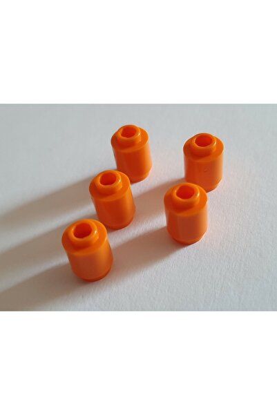 LEGO Original Accessory - Custom Creator Brick Round Brick, Orange 4 Pieces t...