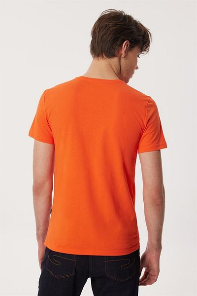 Lee Cooper Drawınglogo Men's O Neck T-Shirt Coral