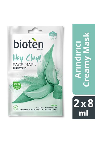 bioten elmiplant Hey Clay Purifying Creamy Face Mask 2x8ml