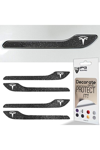 Ipg Tesla Model 3 - Model Y Için Özel Kesim Tesla Logolu Kapı Kolu Sticker Se...