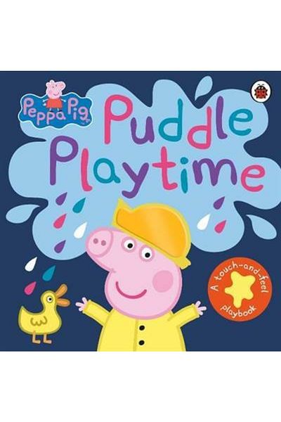 Ladybird Book Peppa Pig: Puddle Playtime - كتاب اللعب الزحف والاستماع (غلاف مقوى)