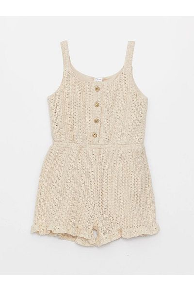 LC Waikiki Lcw Baby Strampler mit U-Ausschnitt für Mädchen