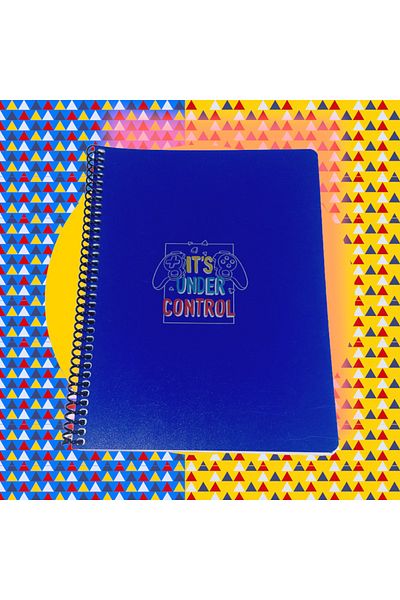 KESKİN COLOR 16x22 Cm 80 Sheets Unlined Plastic Cover Ring Notebook 60 Grams White Page
