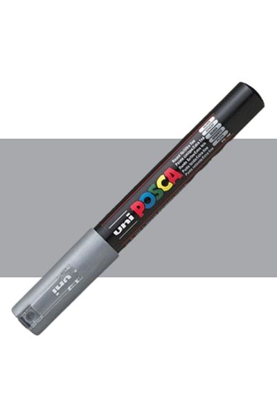 Uni Posca Marker Pen PC-1m (0.7mm) Silver