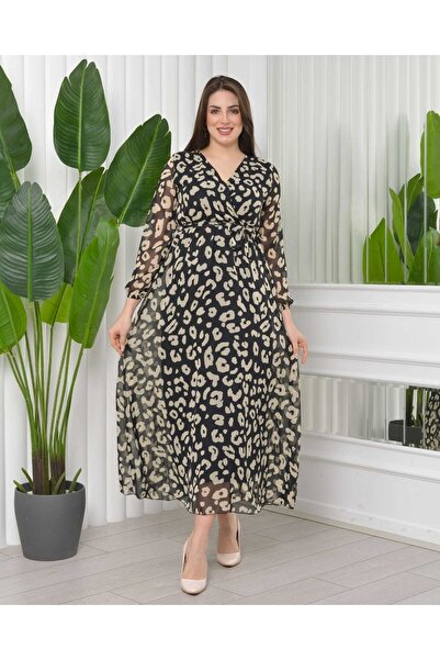 Apple Cix كم بالون شيفون برقبة على شكل حرف V