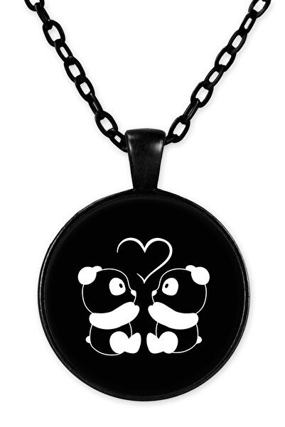 herotasarım قلادة قلب بسلسلة سوداء - Bll2926
