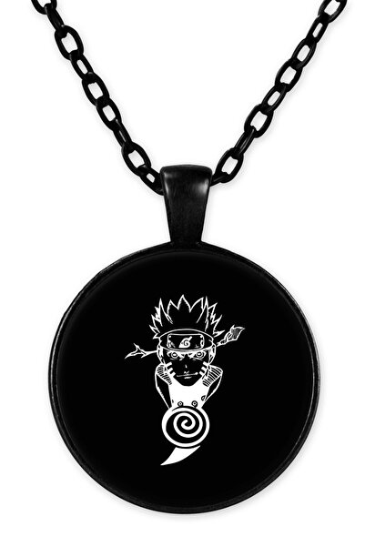 herotasarım قلادة ناروتو بسلسلة سوداء - Bll3221