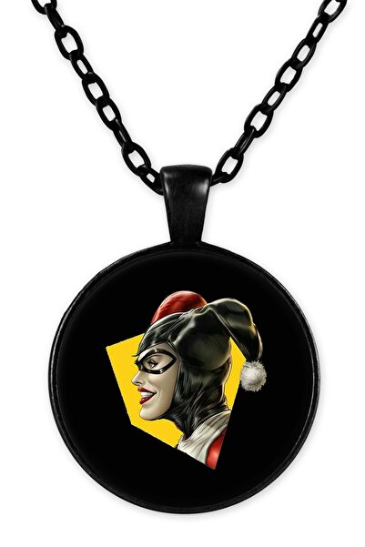 herotasarım قلادة هارلي كوين Bll2594 موديل سلسلة سوداء