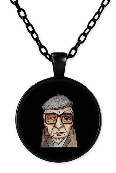 herotasarım Yaşar Kemal Black Chain Necklace - Bll3246