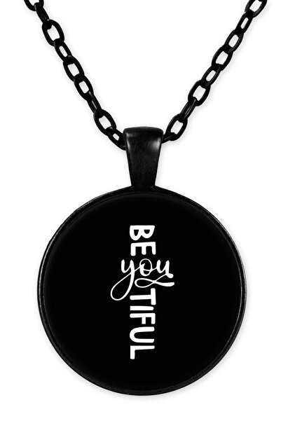 herotasarım Black Chain Beauty Necklace - Bll3405