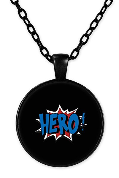 herotasarım قلادة سلسلة سوداء من هيرو Bll1039