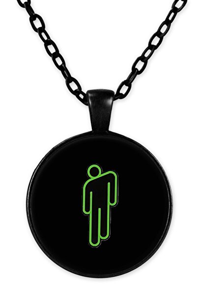 herotasarım بيلي إيليش قلادة سلسلة سوداء Bll3261