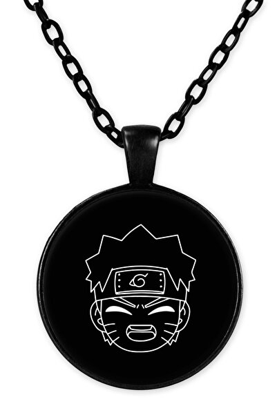 herotasarım ناروتو قلادة سلسلة سوداء Bll2377