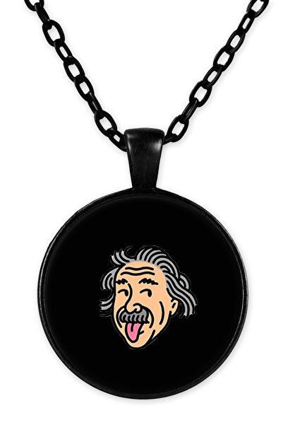 herotasarım أينشتاين Bll3693 نموذج قلادة سلسلة سوداء