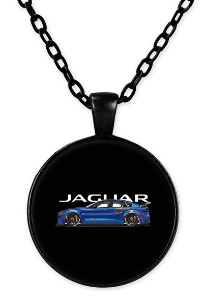 herotasarım جاكوار Bll3740 قلادة سلسلة سوداء