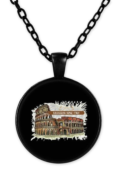 herotasarım قلادة كولوسيوم بسلسلة سوداء - Bll2156