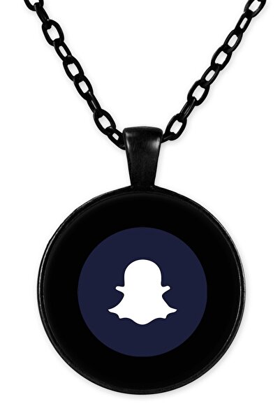 herotasarım قلادة تويتر بسلسلة سوداء - Bll1761