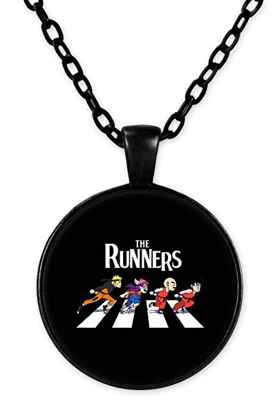 herotasarım Black Chain Bll3607 Model The Runners Necklace