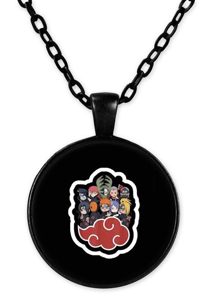 herotasarım قلادة ناروتو بسلسلة سوداء - Bll3767