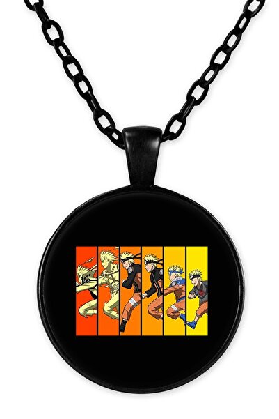 herotasarım قلادة ناروتو اوزوماكي بسلسلة سوداء - Bll446