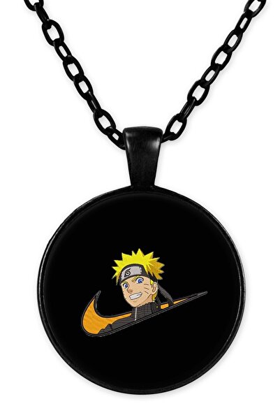 herotasarım قلادة ناروتو بسلسلة سوداء - Bll3747