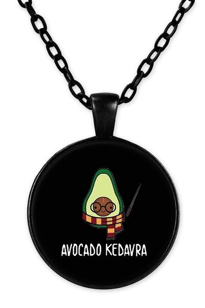 herotasarım قلادة سلسلة الأفوكادو كيدافرا السوداء - Bll3438