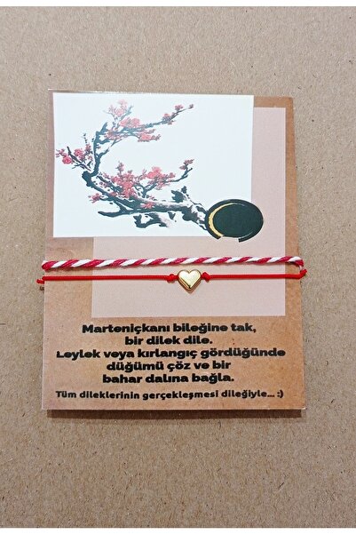 Lal Marteniçka Kalp 2 Li 5 Adet