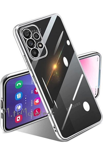 m.tk moveteck Samsung Galaxy A73 Kılıf Tam Kamera Korumalı Metalik Parlak Ren...