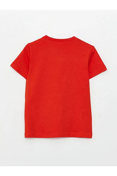LC Waikiki Printed Short Sleeve Crew Neck T-Shirt for Baby Boy