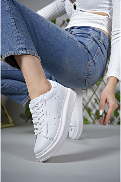 Riccon Damen Sneakers0012156 Weiße Haut