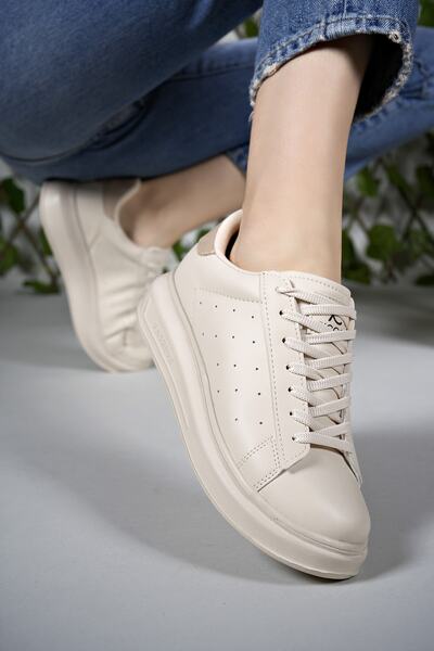 Riccon Women's Sneakers0012156 Ecru Skin