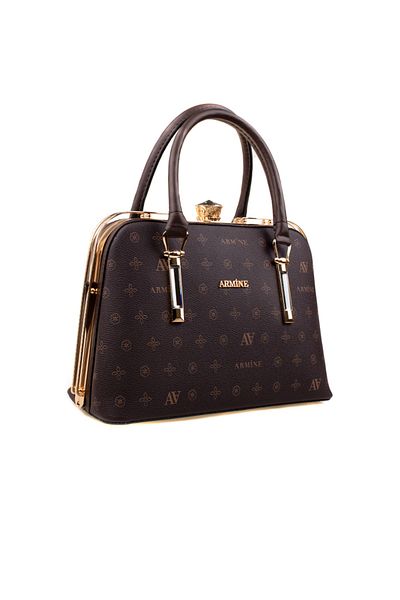 Armine Brown Women's Printed Stylish Classic Handbag