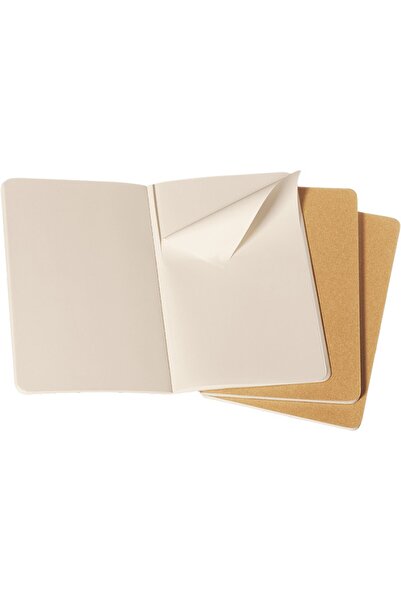 Moleskine Cahier Pocket 3-Piece Unlined Notepad, 9x14cm